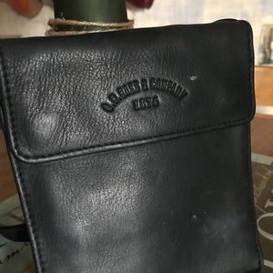 G.H. Bass & Co. black leather crossbody bag